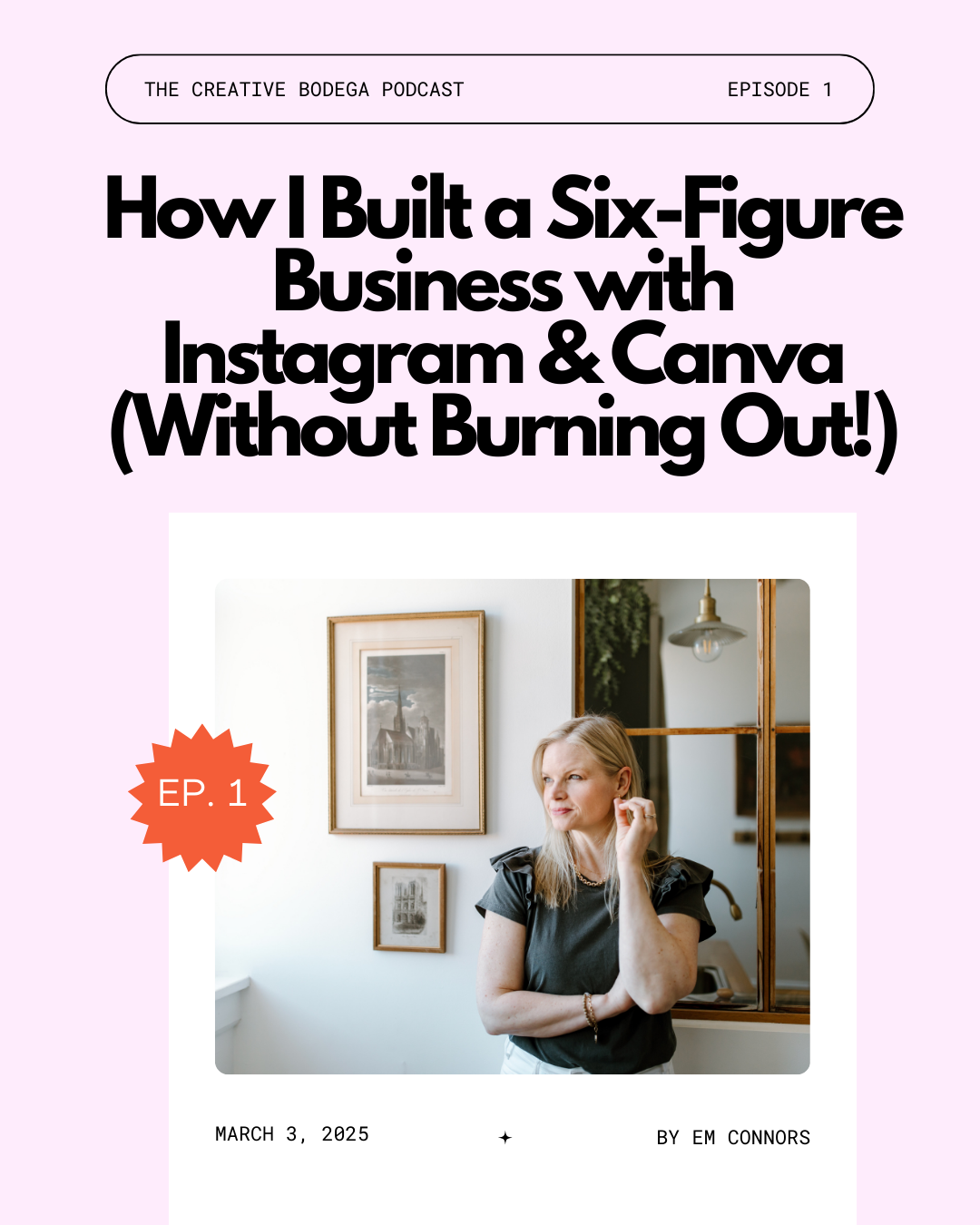 Em in grey shirt with chin resting on hand looking contemplative