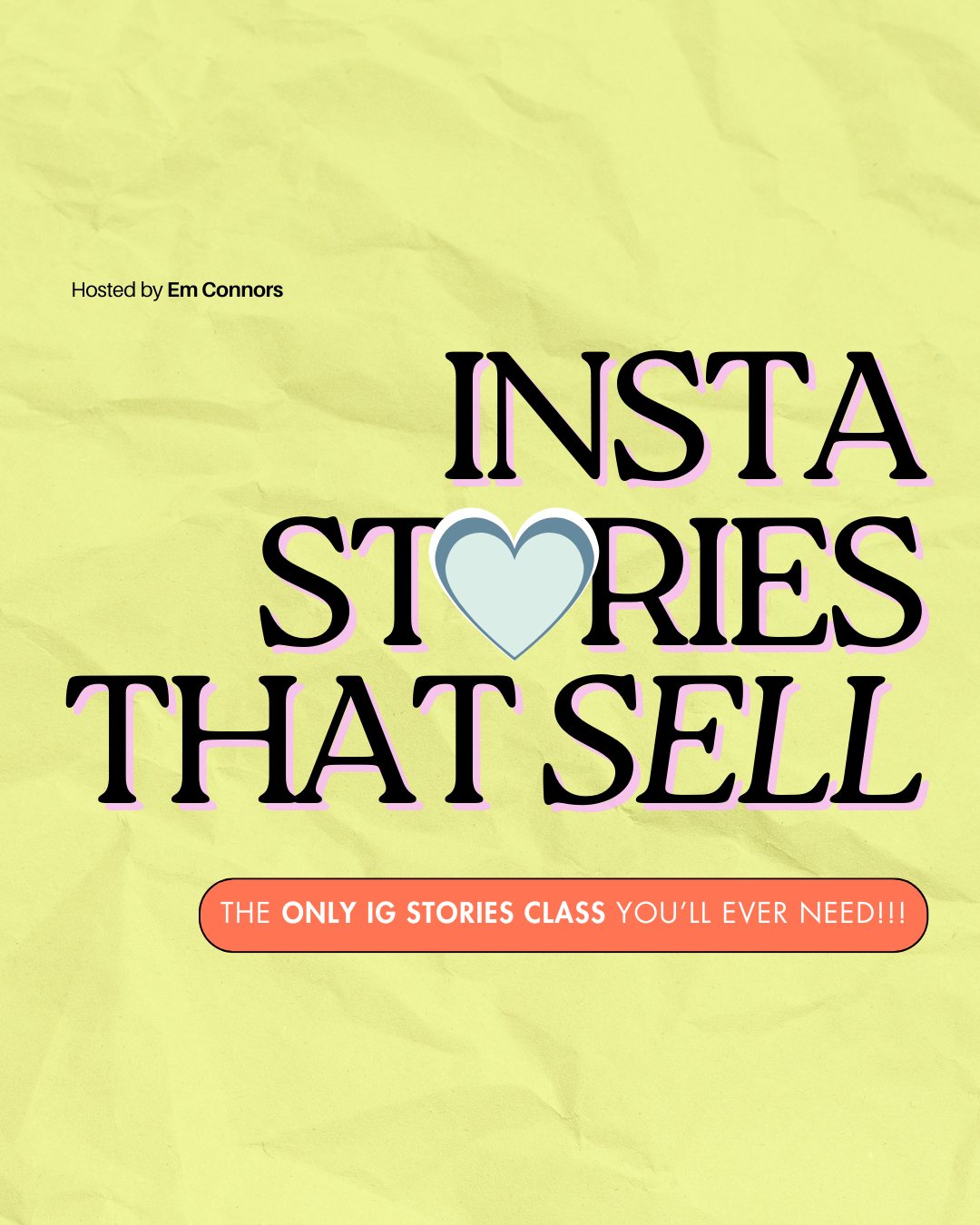 instagram stories that sell course